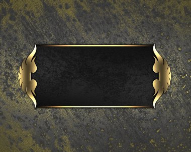 eski püskü arka plan siyah saç ve güzel altın trim ile