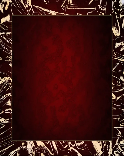 Красная текстура с абстрактной границей . — стоковое фото