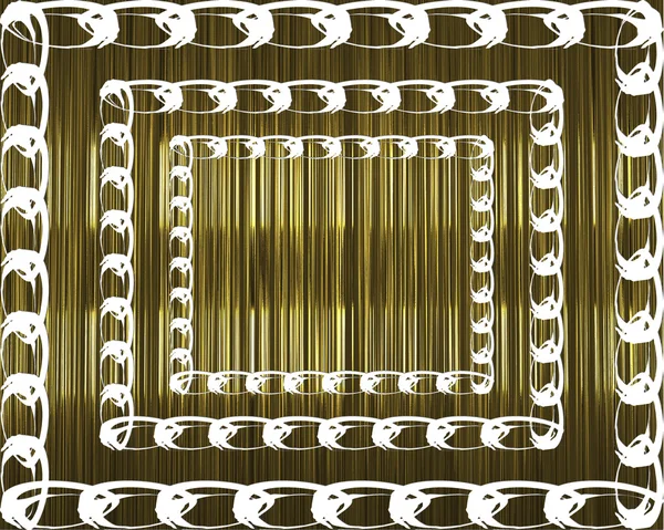 Tasarım şablonu - soyut çerçeve ile altın arka plan — Stok fotoğraf