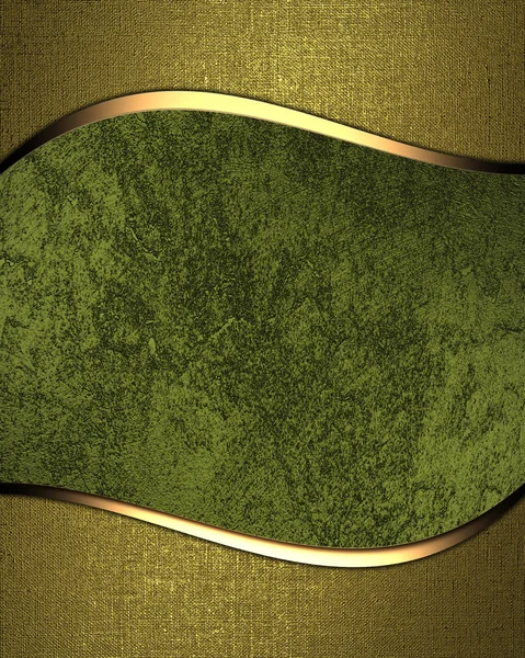 Gröna textur med gyllene kanter — Stockfoto