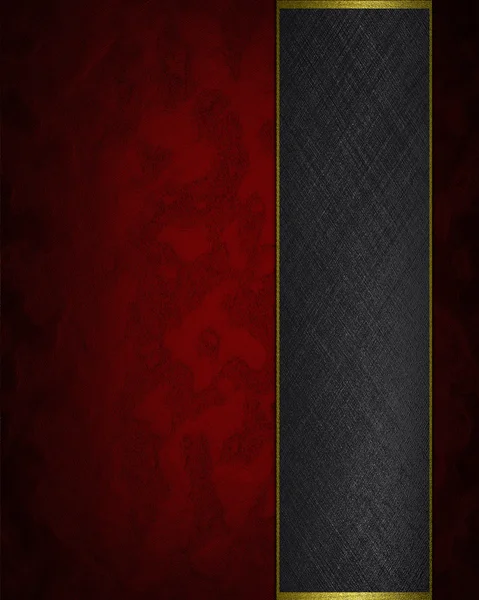Formgivningsmall - röda textur med svart band — Stockfoto