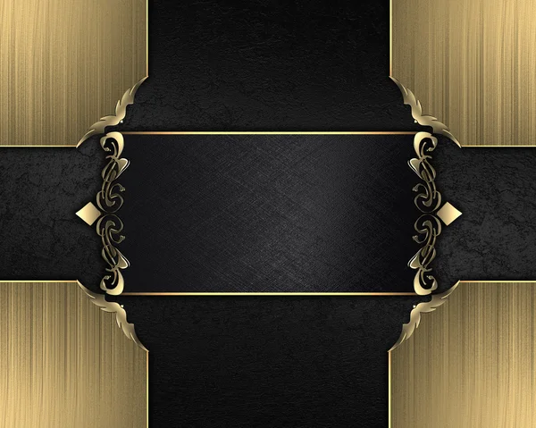 siyah dokulu altın siyah tabela ve trim