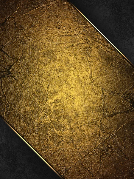 Gold texture and black corners with gold edges — Stock Photo, Image