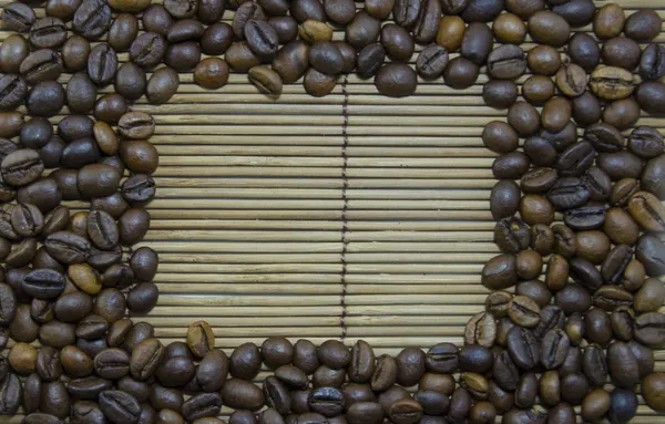 Struttura di caffè fatta di chicchi di caffè — Foto Stock