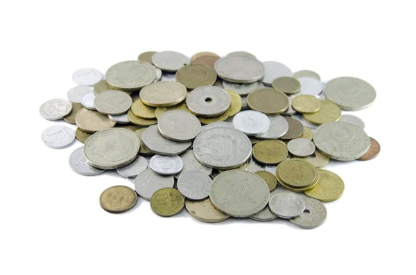 Various coins from around the world — Stock Photo, Image