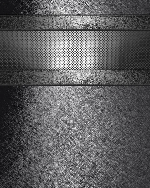 Schöner Stahlhintergrund mit Stahl-Typenschild. — Stockfoto