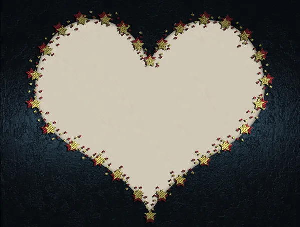 Fehér szívek, kék háttérrel, Valentin-nap — Stock Fotó