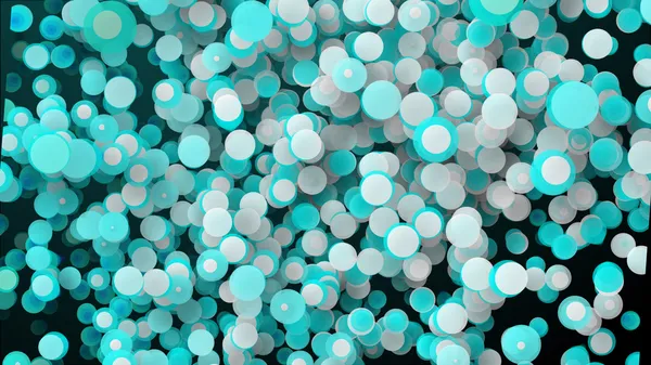 3D. vackra abstrakt blå bakgrund med många pärlor — Stockfoto