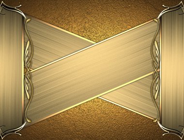 Altın zengin dokulu altın kenarları ve altın trim ve.