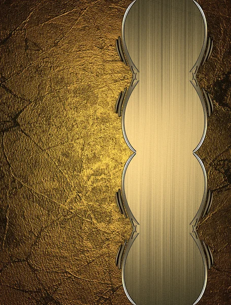 Altın süslü kenarları güzel altın tabela ile altın doku