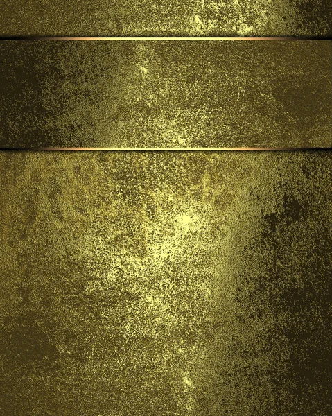 Grunge fundo dourado com fita dourada para escrever — Fotografia de Stock