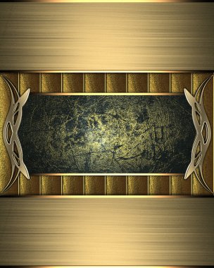 Altın doku tabela ve altın trim altın şeritler