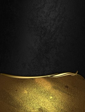 siyah dokulu altın tabela ve altın trim ve