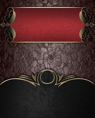 kahverengi doku siyah kenarlar ve kırmızı tabela