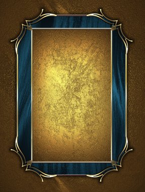 tasarım şablonu - altın plaka ve gold süsleme ile sarı doku