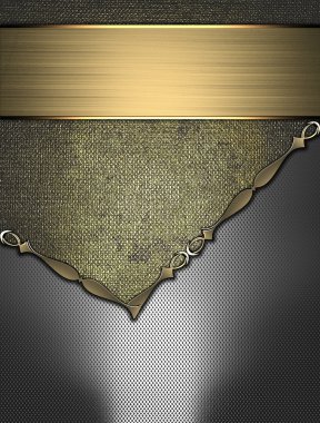 doku demir ekler ve altın trim ile