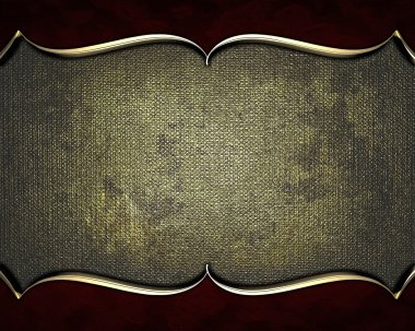 doku kırmızı kenarlar ve altın trim