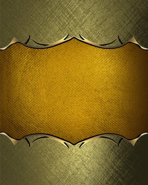 Sarı zengin dokulu altın kenarları ve altın trim ve