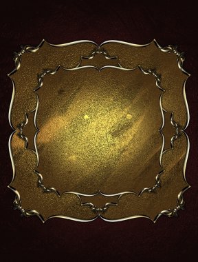 altın altın adı plakalı kırmızı duvar döşeme