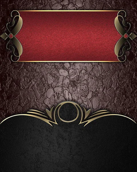 kahverengi doku siyah kenarlar ve kırmızı tabela