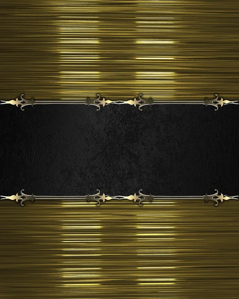 siyah tabela ve altın trim altın doku