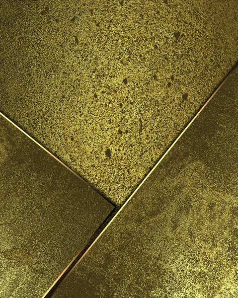 Wand gold (gelb) Hintergrund mit goldenen Einsätzen — Stockfoto