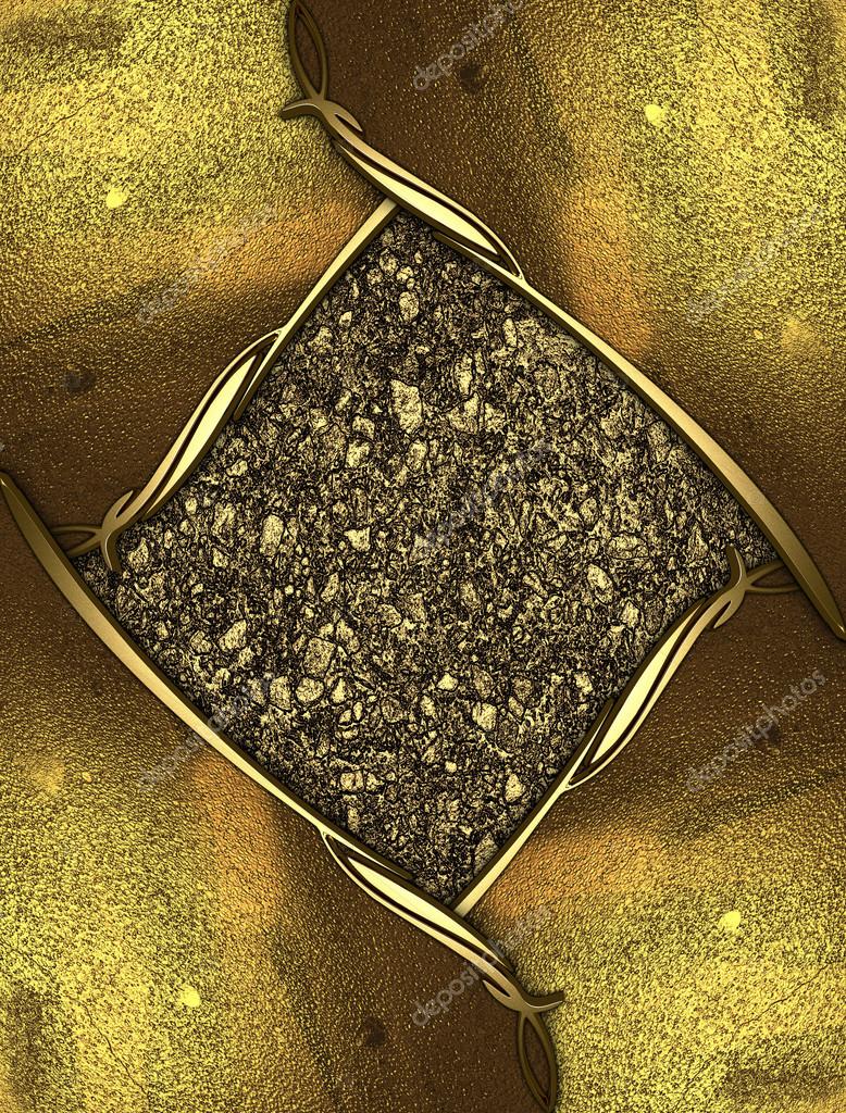 Gold sand rich texture with golden edges and gold trim Stock Photo by