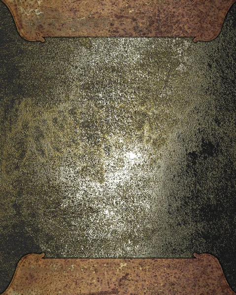 Старый железный фон с ржавыми краями — стоковое фото