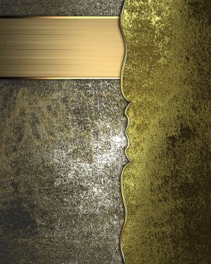 eski demir arka planla antik altın plaka