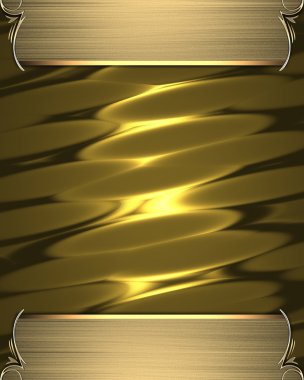 soyut altın zengin dokulu altın kenarları ve altın trim ve