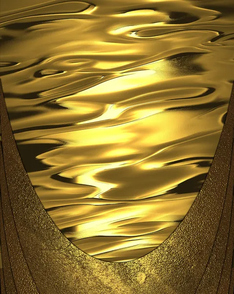 Abstract gold background with gold edges — Stock Photo, Image