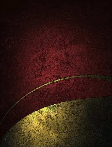Röd textur med gyllene kant. mall för design — Stockfoto