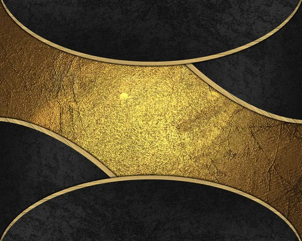 검은 가장자리와 골드 추상적인 배경