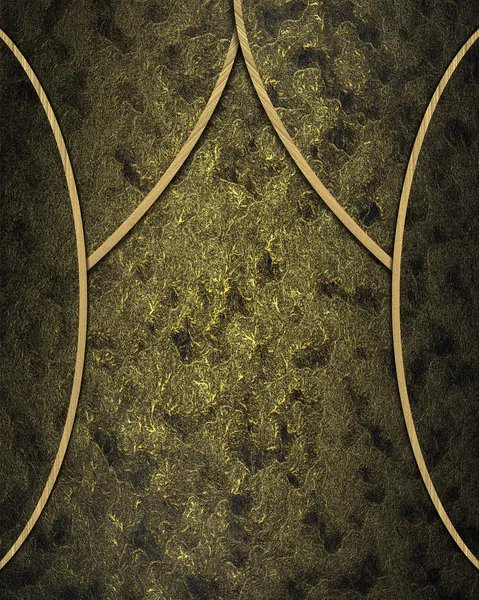 Abstraktní temné a zlatých textury s vložkami na hranách — Stock fotografie