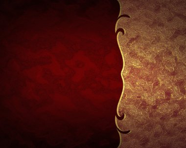 Altın desenli kırmızı bir arka plan