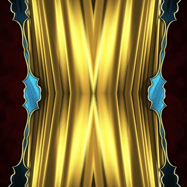 Altın soyut Altın plakalı kırmızı zemin döşeme