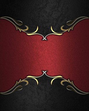 siyah arka plan kırmızı plaka ve güzel bir trim ile