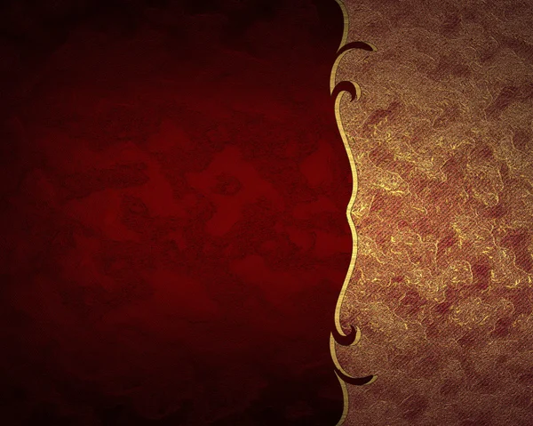 The red background with gold pattern — Stock Photo, Image