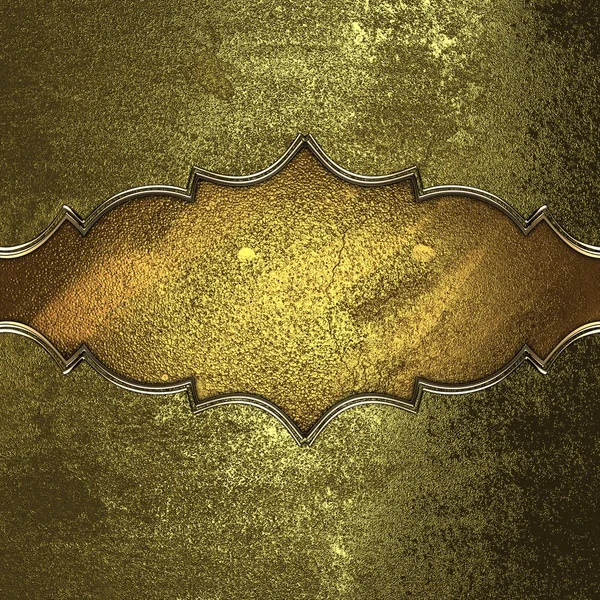 altın arka plan ile altın bir tabela