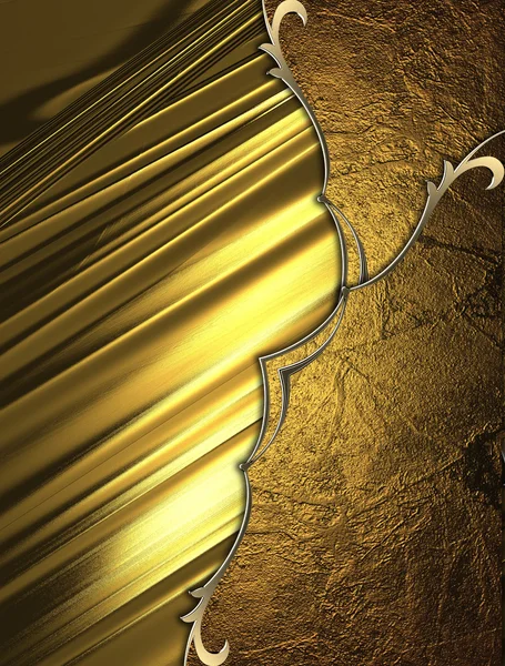 Altın arka plan ile altın ekler — Stok fotoğraf
