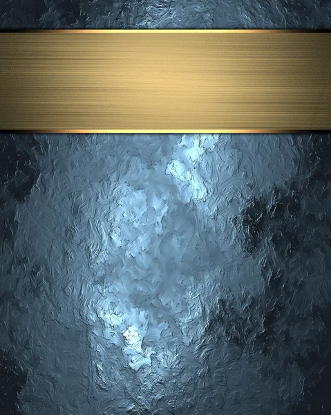 soyut mavi doku scuffed ve altın plaka ile