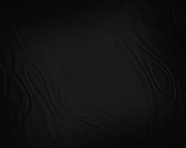 黑色背景抽象布或液体声波图 — 图库照片