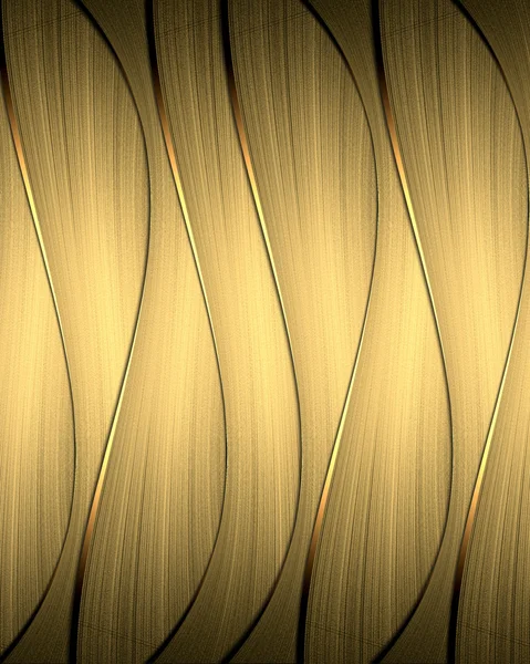 Altın trim akmak Altın çizgili arka plan — Stok fotoğraf