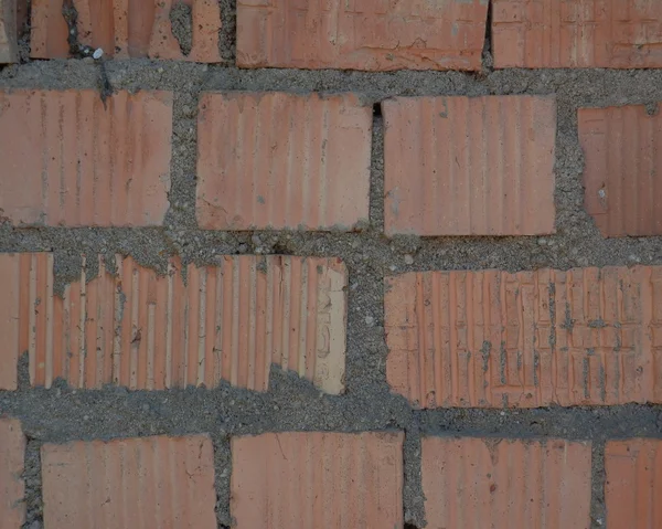 Weathered stained old brick wall background — Stock Photo, Image