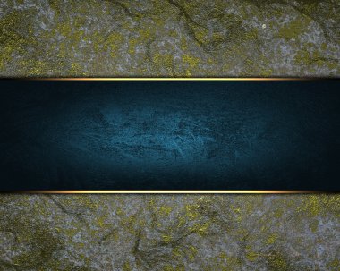 gri arka plan mavi bir tabela ile.