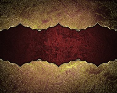 altın altın desenleri ile kırmızı kurdele ile kırmızı bir arka plan