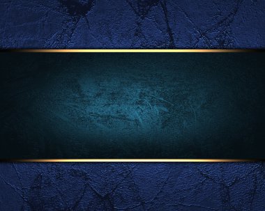 Mavi plaka ile mavi arka plan