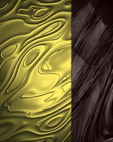 Sjabloon voor het ontwerp. bruine achtergrond met goud — Stockfoto