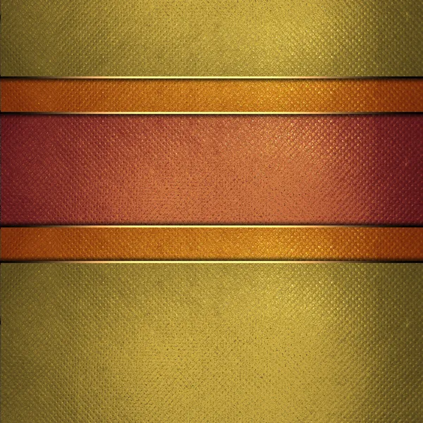 Metnin kırmızı çizgili sarı altın arka plan — Stok fotoğraf