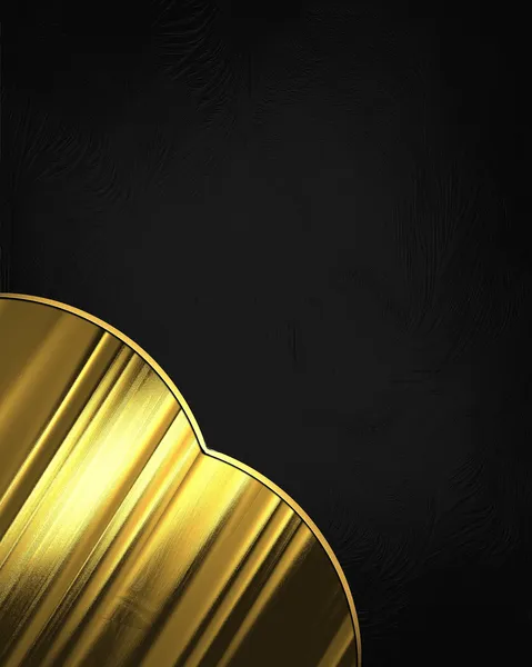 Elegant black background with gold corner. Design element. template DesignGolden Antique Vintage Texture Background — Stock Photo, Image